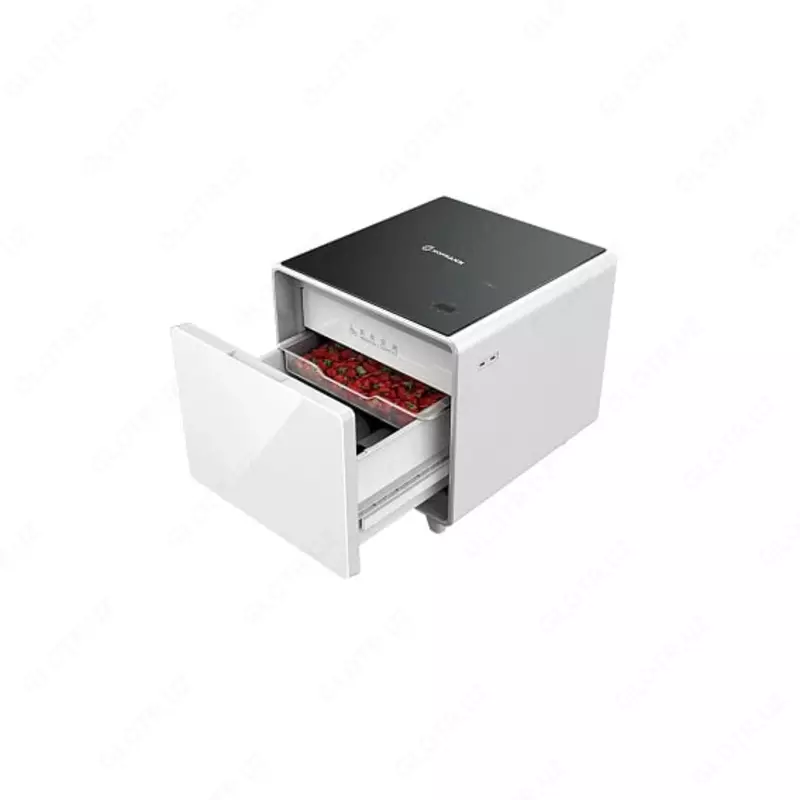 Бытовой мини-холодильник "Hofmann MR-30WH/HF" (Черный/Белый)