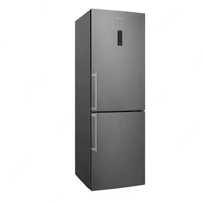 Бытовой двухкамерный холодильник "Hofmann HR-320BS" (Стальной)