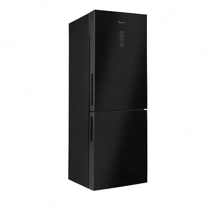 Бытовой двухкамерный холодильник "Hofmann HR-320BG" (Черное стекло)