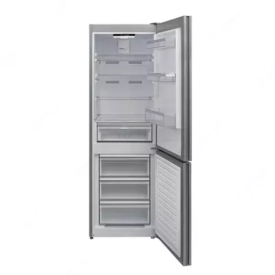 Бытовой двухкамерный холодильник "Hofmann RF324CDWG/HF" (Белое стекло) Турция