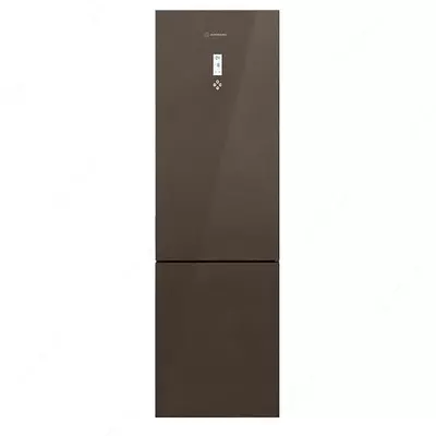Бытовой двухкамерный холодильник "Hofmann RF360CDMG/HF" (Коричневое стекло) Турция