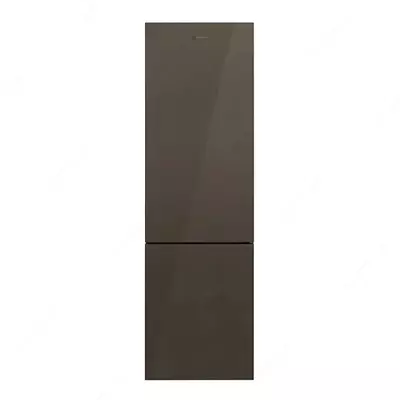 Бытовой двухкамерный холодильник "Hofmann RF360CDMG-1/HF" (Коричневое стекло) Турция