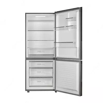 Ikki kamerali maishiy muzlatgich "Hofmann RF396CDS/HF" (kumush)