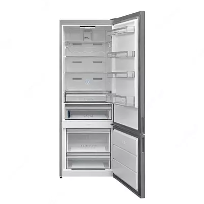 Бытовой двухкамерный холодильник "Hofmann RF407CDBS/HF" (Стальной) Турция