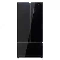 Бытовой двухкамерный холодильник "Hofmann RF503ADBG/HF" (Черное стекло)