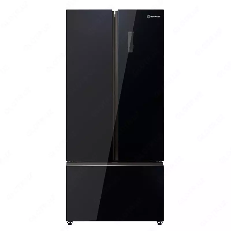 Бытовой двухкамерный холодильник "Hofmann RF503ADBG/HF" (Черное стекло)