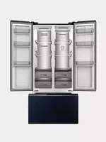 Бытовой двухкамерный холодильник "Hofmann RF503ADBG/HF" (Черное стекло) - 15 125 000 сум