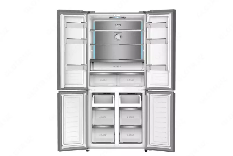 Бытовой трехкамерный холодильник "Hofmann RF540MDBG/HF" (Стальной)