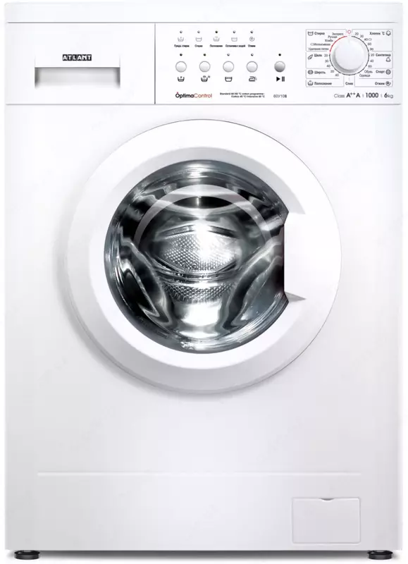 Kir yuvish mashinasi "Atlant SMA60U108-00" (Oq) 6 kg