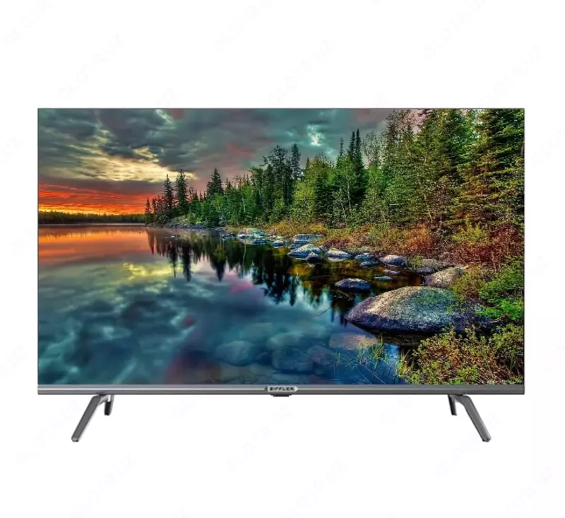 Телевизор "ZIFFLER 55А900U" 4K Ultra HD Smart TV, Android TV (Серебристый)