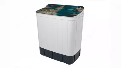 Стиральная машина полуавтомат "SHIVAKI Abstract TG70FP-01" (Белая/декор) 7 кг