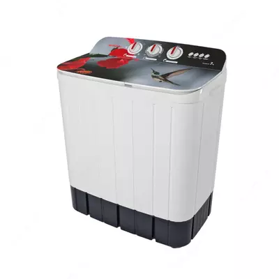 Стиральная машина полуавтомат "SHIVAKI Abstract TG70FP-01" (Белая/декор) 7 кг