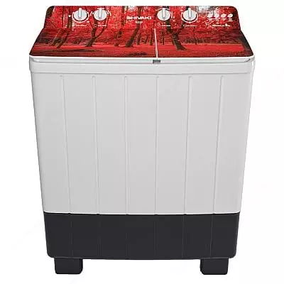 Стиральная машина полуавтомат "SHIVAKI Nature TG90P-01" (Белая/декор) 9 кг