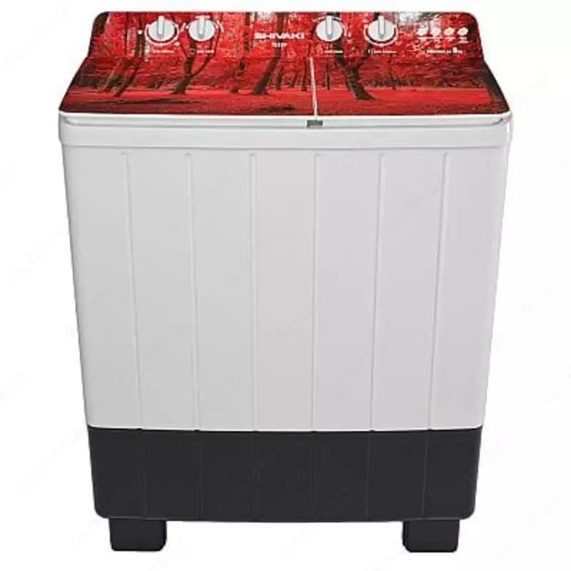 Стиральная машина полуавтомат "SHIVAKI Nature TG90P-01" (Белая/декор) 9 кг