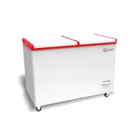 Ko'krak qafasidagi muzlatgich Import "SHIVAKI SFB130" Frigo cool (Oq/Qizil) 250 l