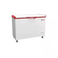 Ko'krak qafasidagi muzlatgich Import "SHIVAKI SFC130" Frigo cool (Oq/Qizil) 250 l