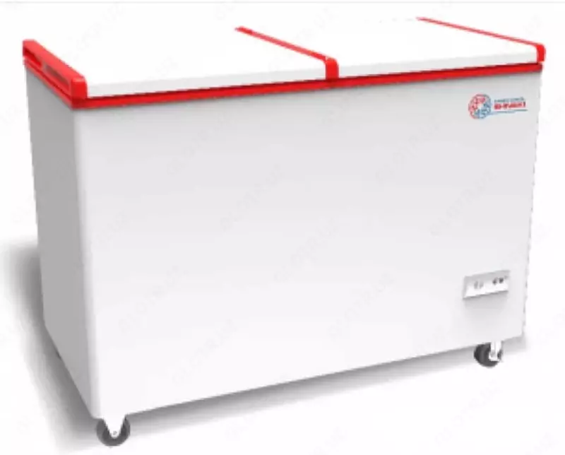 Морозильный ларь Импорт "SHIVAKI SFB137" Frigo cool (Белый/красный) 330 л