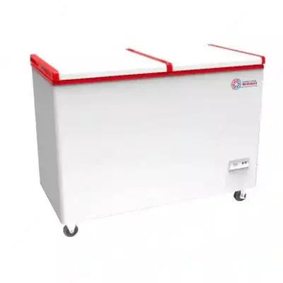 Ko'krak qafasidagi muzlatgich Import "SHIVAKI SFB137" Frigo cool (Oq/Qizil) 330 l
