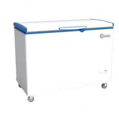 Ko'krak qafasidagi muzlatgich Import "SHIVAKI SFC137" Frigo cool (Oq/ko'k) 330 l