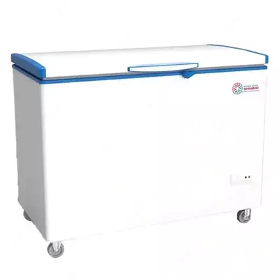 Ko'krak qafasidagi muzlatgich Import "SHIVAKI SFC137" Frigo cool (Oq/ko'k) 330 l