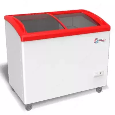 Ko'krak qafasidagi muzlatgich Import "SHIVAKI SFA131" Frigo cool (Oq/qizil) 270 l