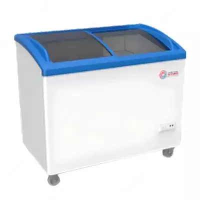 Ko'krak qafasidagi muzlatgich Import "SHIVAKI SFA139" Frigo cool (Oq/ko'k) 330 l