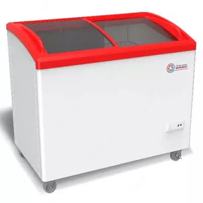 Ko'krak qafasidagi muzlatgich Import "SHIVAKI SFA148" Frigo cool (Oq/qizil) 400 l