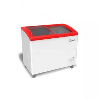 Ko'krak qafasidagi muzlatgich Import "SHIVAKI SFA148" Frigo cool (Oq/qizil) 400 l