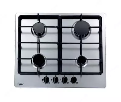 Газовая варочная панель "Haier HCC406AGS-FC" (Серебристая)