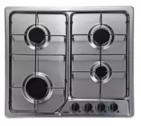 Газовая варочная панель "Haier HCC406AGS-F" (Серебристая)