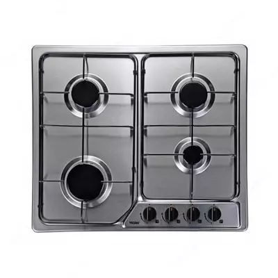 Газовая варочная панель "Haier HCC406AGS-F" (Серебристая)
