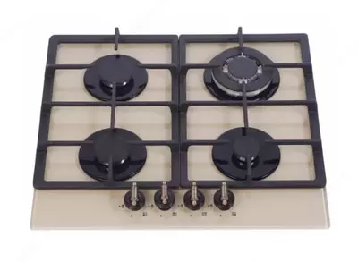 Газовая варочная панель "Haier HCC406AGF-I" (Бежевое стекло)