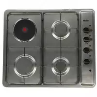 Комбинированная варочная панель "Haier HCC406EGS-D2" (Серебристая)