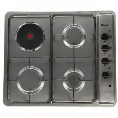 Kombinatsiyalangan plita "Haier HCC406EGS-D2" (kumush)