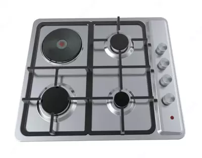 Комбинированная варочная панель "Haier HCC406EGS-A1" (Серебристая)