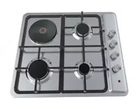 Комбинированная варочная панель "Haier HCC406EGS-A1" (Серебристая)