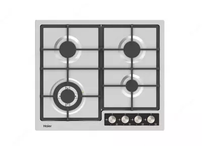 Газовая варочная панель "Haier HCC640F-D" (Серебристая)