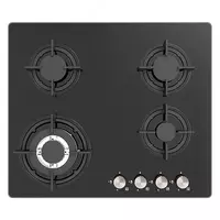 Газовая варочная панель "Haier HHX-G64CWB1" (Черное стекло)