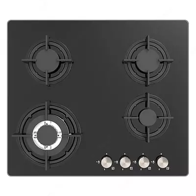 Газовая варочная панель "Haier HHX-G64CWB1" (Черное стекло)
