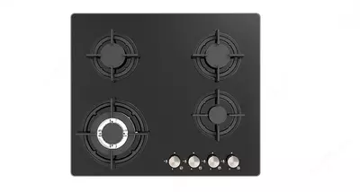 Газовая варочная панель "Haier HHX-G64CWB1" (Черное стекло)