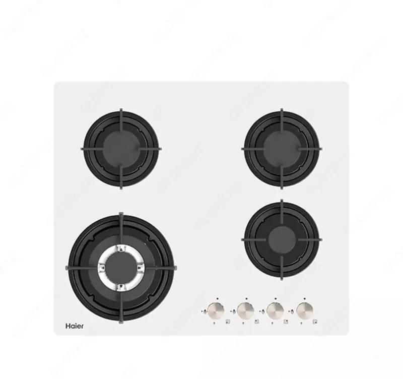 Газовая варочная панель "Haier HHX-G64CWW1" (Белое стекло) - 2 783 000 сум