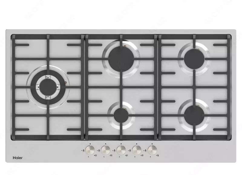 Газовая варочная панель "Haier HHXM95F-B1P" (Серебристая)