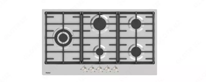 Газовая варочная панель "Haier HHXM95F-B1P" (Серебристая)