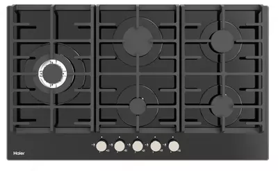 Газовая варочная панель "Haier HHXG95F-B3" (Черное стекло)