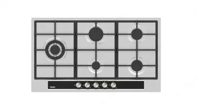 Газовая варочная панель "Haier XFS950F-B1G" (Серебристая)