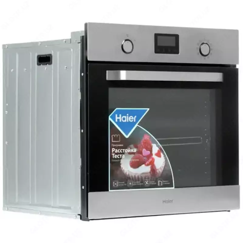 Духовой шкаф "HAIER HOX-P11HFX" (Черный/Серебристый) 76 литров