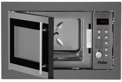 O'rnatilgan mikroto'lqinli pech "Haier HOX-E8NN4X" (Kumush) 23 litr