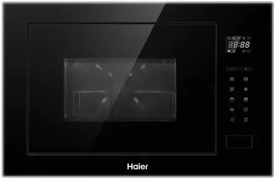 Встраиваемая микроволновая печь "Haier HMX-BTG259B" (Черное стекло) 25 литров