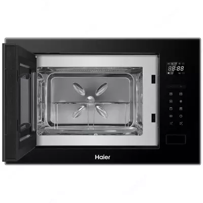 Встраиваемая микроволновая печь "Haier HMX-BTG259B" (Черное стекло) 25 литров