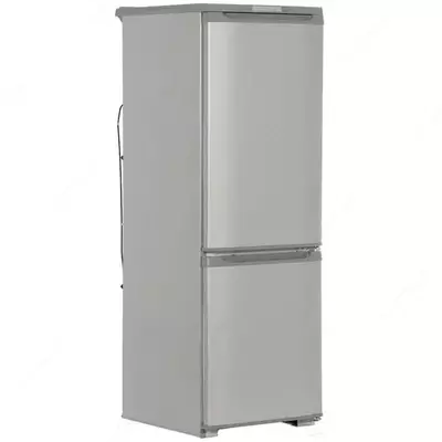 Бытовой двухкамерный холодильник "Бирюса М118" (Серебристый) 180 л